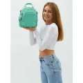 Сумка-рюкзак городской PouchMan, женский, натуральная кожа, 4,5 л, 20х25х9 см, мятный