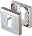 Ключевина Punto QL SN/CP-3 квадратная розетка матовый никель/хром
