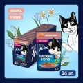 Влажный корм для взрослых кошек Felix Аппетитные кусочки лосось в желе 26шт.*75г