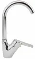 Смеситель для кухни оптима, высокий, ручка боковая