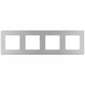 10 шт. Legrand INSPIRIA Алюминий Рамка - 4 поста, 673962