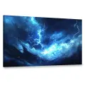 Картина на холсте интерьерная 100х60 см, гроза, молния, небо, Тор, природа, контраст, яркие краски