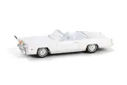 Модель коллекционная Cadillac eldorado convertible 1976 white with bull horns hood ornament (длина модели 6-10 см)