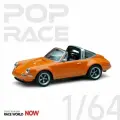 Машинка коллекционная POPRACE 1/64 Singer Targa Orange Diecast Scale Model Car