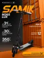 Электросамокат SAMIK M365 Lux, черный, складной, максимальная нагрузка до 120кг, до 31 км\ч