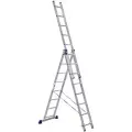Лестница алюминиевая 3 -секционная по 6 ступеней GEVA 3x6