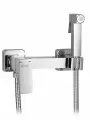 Смеситель латунный с гигиеническим душем для биде со шлангом, хромированный