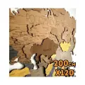 Карта мира из дерева 200х120, см/Географическая карта мира/Декорация настенная/Многоуровневая Карта мира/Карта мира настенная/Карта мира 3D/Rezlazer. Classic