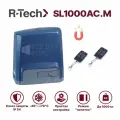 Автоматика для откатных ворот R-Tech SL1000АС KIT до 1000 кг с механическими концевиками (привод, 2 пульта, фотоэлементы, лампа)