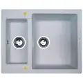 Врезная кухонная мойка 60х60см, Zigmund & Shtain RECHTECK 600.2, млечный путь