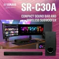Саундбар, YAMAHA SR-C30A Саундбар Беспроводной Bluetooth TV Компьютерный звуковой набор, черный