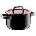 Кастрюля с крышкой WMF Fusiontec Functional Black, диаметр 20 см, объем 3.7 л, подходит для всех типов плит, сталь по технологии Fusiontec