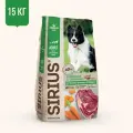 SIRIUS Сухой Корм для собак говядина и овощи 15 кг
