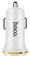 Автомобильное зарядное устройство, 2 USB 2.1A (Z1), HOCO, белый