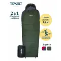 Спальный мешок-одеяло с подголовником туристический легкий спальник TANVOLT