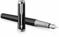 Ручка перьевая Parker Ingenuity Core F570 (2181994) Black СT F сталь нержавеющая подар. кор.