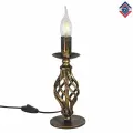 Настольная лампа свеча ковка прованс классика S5093-1