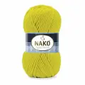 Пряжа Sport wool Nako, лимон - 10633, 25% шерсть, 75% премиум акрил, 5 мотков, 100 г, 120 м.