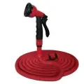 Шланг для воды растягивающийся QUATTRO ELEMENTI 15 метров, латекс, премиум + Пистолет поливочный
