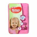 Подгузники Huggies Ultra Comfort, Junior, для девочек, 5 размер, L, 12-22 кг, 15 шт