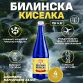 Минеральная лечебно-столовая вода природной газации Билинска Киселка (Bilinska Kyselka) 1,0 л * 4 шт.