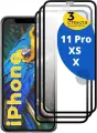 Комплект 3 шт. Защитное стекло для iPhone X, iPhone XS, 11 Pro, Противоударное стекло на Айфон Х, ХС, 11 Про