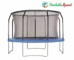 Батут PERFETTO SPORT 12 (3,7 м) синий, с защитной сеткой