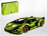 Конструктор Ламборгини зеленая, +3700 деталей. Lamborghini SIAN FKP 37 Green