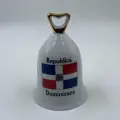 Колокольчик Доминикана - Republica Dominikana фарфор, Оригинал высота 12 см