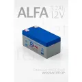 Свинцово-кислотный аккумулятор ALFA BATTERY FB 3.2-12 (12 В, 3.2 Ач)