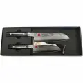 Подарочный набор Kasumi из двух ножей Сантоку 18см и 13см серия Damascus, арт. 891813