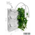 Фитомодуль BOXSAND 12 аэро (60х65 см) с фитолампами в комплекте с горшками 1,6 литра. Цвет белый