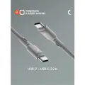 Кабель COMMO Range 100W, USB-C - USB-C, 100W, 2,2м, Gray Inverted