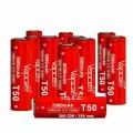 Аккумулятор Vapcell T50 21700 5000 mAh 20/35A (Комплект 10 элементов) белый/красный
