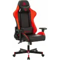Кресло игровое A4Tech Bloody GC-870, черный/красный, из экокожи, геймерское, с подголовником, до 150кг