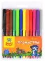 Фломастеры 12 цветов Енот в Италии, смываемые