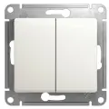 Systeme Electric Glossa Перламутр Выключатель 2-клавишный, сх.5, 10АХ