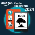 Электронная книга Amazon Kindle PaperWhite 12 2024 16Gb Black (рекламная версия) с обложкой ReaderONE, Orange