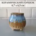 Керамический горшок для суккулентов и кактусов / Керамический горшок для цветов №11