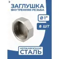 Newkey Заглушка стальная внутренняя ВР нержавеющая, AISI304 DN ДУ25 (1) дюйма, PN16, NK-DTP25/4, набор 8 шт