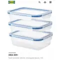 Пищевой контейнер IKEA 365+ , набор из 3 штук, прямоугольный/пластиковый, 1,0 л