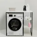 Стеллаж Полка для стиральной машины в ванную комнату/Белый