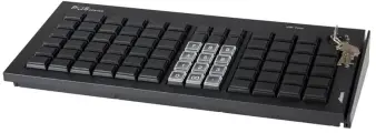 Клавиатура программируемая POScenter S77A (77 клавиш, MSR, ключ, USB), черная (730)