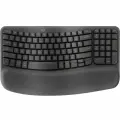 Logitech Wave Keys, черный, беспроводная клавиатура офисная
