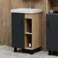 Тумба под раковину Onika Тимбер 50 L 105035 цвет Дуб сонома Серый