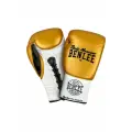 Боевые боксерские перчатки BENLEE NEWTON на шнуровке GD/WH