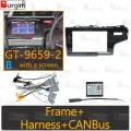 Рамка автомобильного радио Burgim Android для Honda Fit GK GH GP Jazz 2013-2020 (RHD) 9-дюймовый 2DIN Fascia стерео панель жгут проводов Canbus, frame cable canbus-B