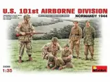 MiniArt Сборная модель Набор фигурок солдат американской 101-ой воздушно-десантной дивизии (Нормандия 1944), 1/35