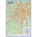 Большая Москва и окрестности. Карта настенная 1,07 х 1.57 м.