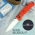 Нож складной Benchmade Bugout 535 Orange / Нож туристический из высокоуглеродистой стали / Drop Point Оранжевый